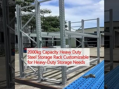 2000kg Capacity Heavy Duty Steel Storage Rack Tùy chỉnh cho nhu cầu lưu trữ hạng nặng