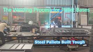 Pallet thép hạng nặng được chế tạo để tồn tại lâu dài
