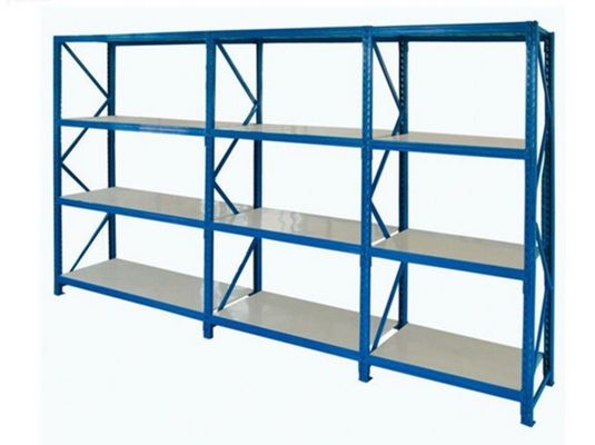 Chất lượng  Warehouse Steel Medium Duty Storage Rack With Upright Fram And Beams OEM Service nhà máy