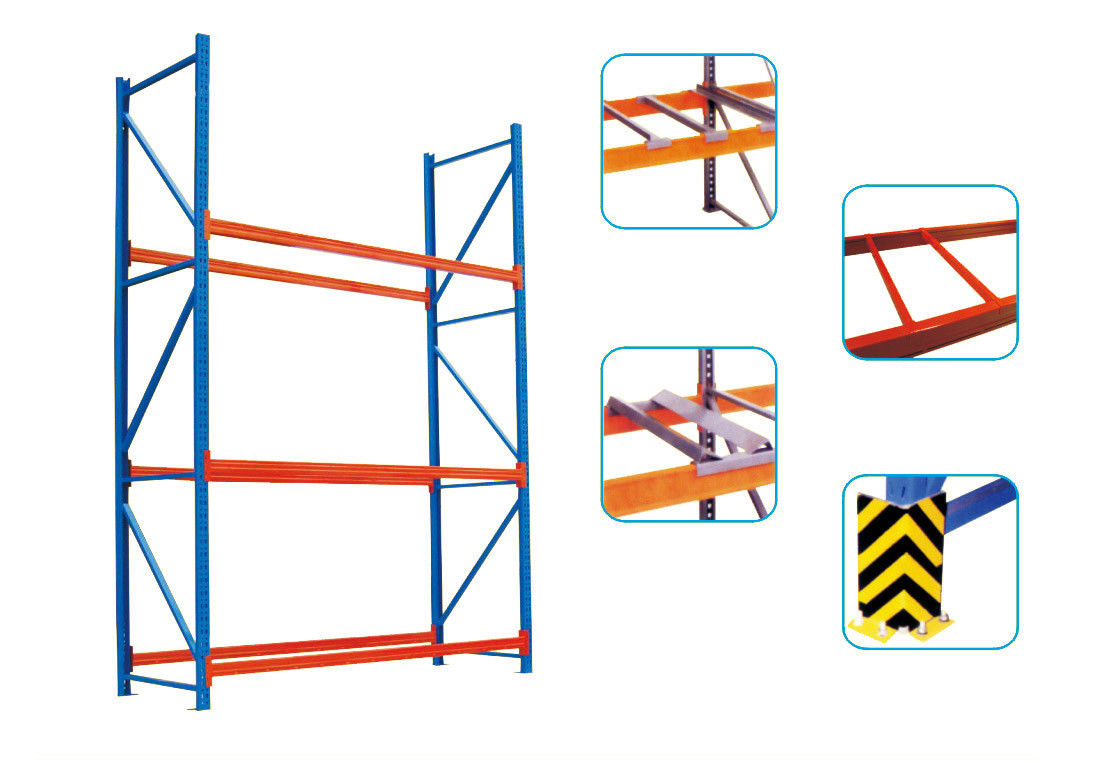 6000mm chiều cao dài kéo dài Cầm lưu trữ hạng nặng với lớp phủ bột sơn hoàn thiện