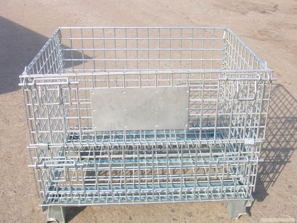 Heavy Duty Galvanized Metal Storage Cage / Thùng chứa lưới sợi gấp cho nhà mặc