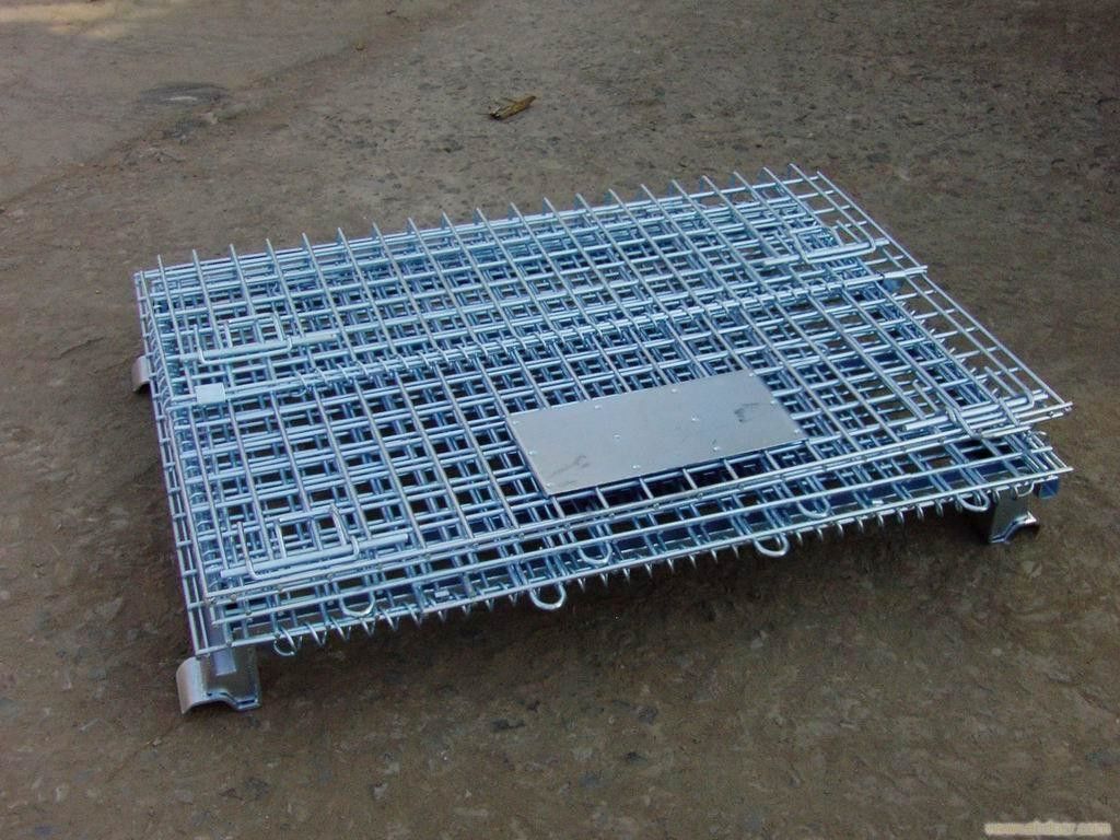 Heavy Duty Galvanized Metal Storage Cage / Thùng chứa lưới sợi gấp cho nhà mặc