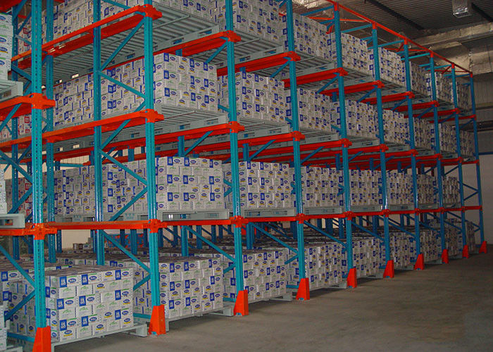 Hệ thống ngăn xếp pallet chống ăn mòn đẩy lại