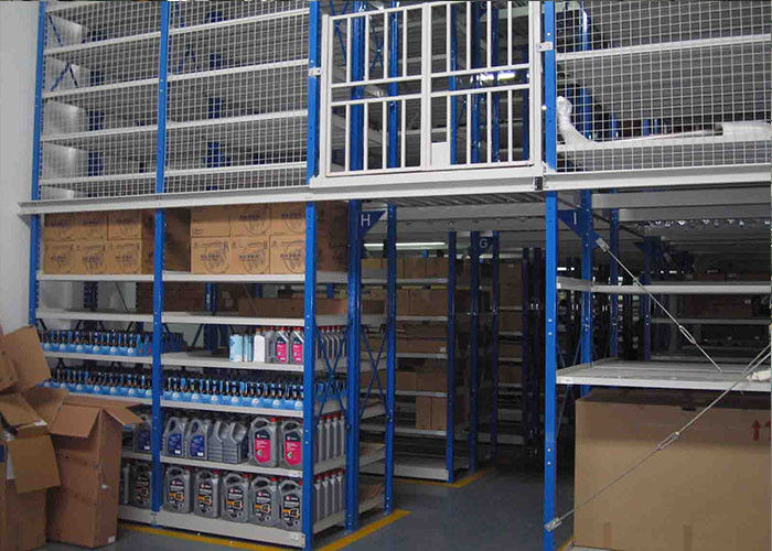 Cửa hàng chứa thép công nghiệp Mezzanine được hỗ trợ bằng giá đỡ Cửa hàng đóng băng lạnh với khung giá đỡ