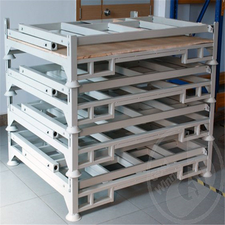 Nhà máy may mặc Metal Wire Mesh Cage, Thùng chứa Wire Mesh có thể gập lại để lưu trữ