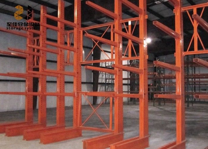 Bảo vệ chống ăn mòn Cửa hàng giá sàn công nghiệp Màu tùy chỉnh với Cantilever Cantilever