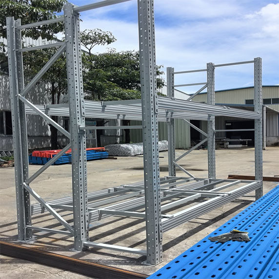 2000kg Capacity Heavy Duty Steel Storage Rack Tùy chỉnh cho nhu cầu lưu trữ hạng nặng