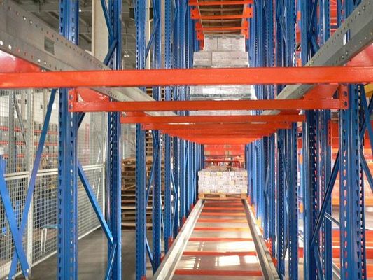 Orange / Blue Shuttle Pallet Racking Storage System, Selective Pallet Racking System (Hệ thống lưu trữ giá đỡ pallet chọn lọc)