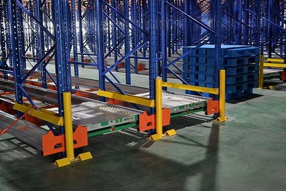 Orange / Blue Shuttle Pallet Racking Storage System, Selective Pallet Racking System (Hệ thống lưu trữ giá đỡ pallet chọn lọc)