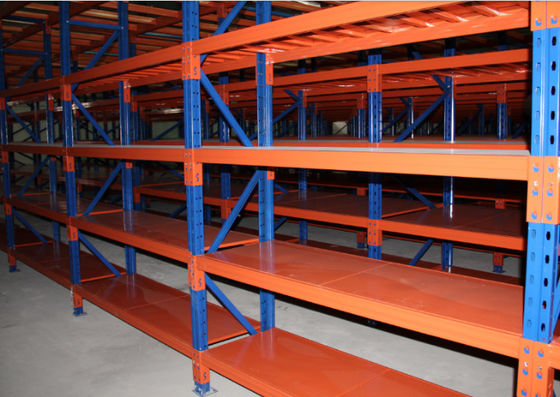 Hệ thống kệ công suất trung bình bằng thép bền khung thẳng đứng cho kho lưu trữ