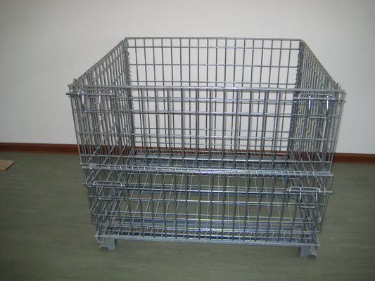 Heavy Duty Galvanized Metal Storage Cage / Thùng chứa lưới sợi gấp cho nhà mặc