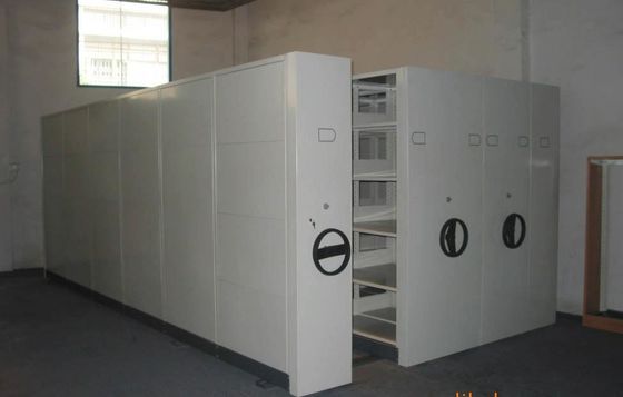 Hệ thống lưu trữ tập tin mật độ cao bằng thép lăn cho thư viện / trường học / văn phòng / ngân hàng