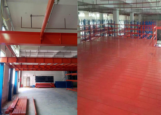 Long Span Industrial Mezzanine Floors Cấu trúc thép cho kho lưu trữ