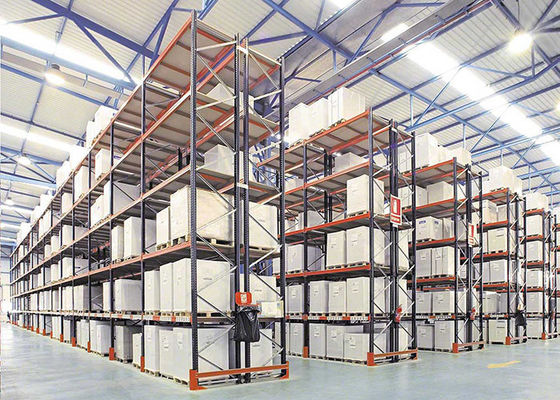 Các giá đỡ lưu trữ hạng nặng tùy chỉnh Hệ thống giá đỡ pallet kho hàng đa cấp