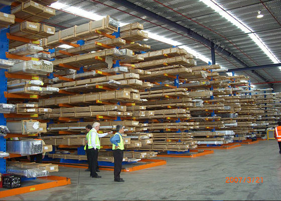 Nhà sản xuất giá đỡ pallet cantilever kim loại cho gỗ / gỗ / ống / ống lưu trữ