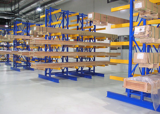 Q235B Thép hai mặt Cantilever Racking, Cantilever gỗ kho hàng
