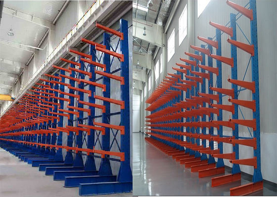 Kim loại một mặt Cantilever Rack an toàn Heavy Duty Cantilever kệ