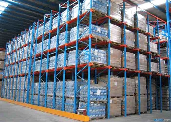 Lái xe trong thép công nghiệp kho hàng giá đỡ với bột lớp phủ sơn kết thúc
