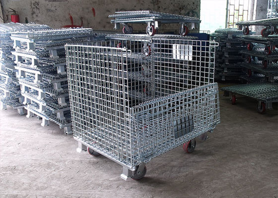 Chất chứa dây gấp có thể di chuyển, chuồng dây thép với xử lý bề mặt nhựa