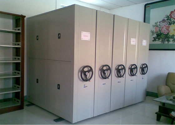 Hệ thống lưu trữ tủ hồ sơ nhỏ gọn, tủ hồ sơ bên kim loại với đường trượt