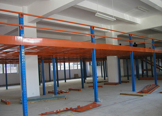2 Mức lạnh Rolling thép công nghiệp Cầm lưu trữ nền tảng màu cam / xanh dương