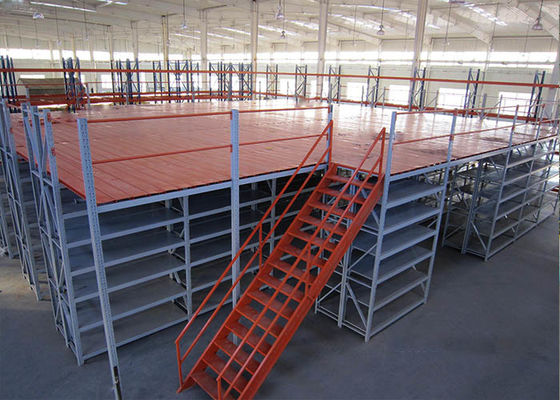 Mezzanine thép cấu trúc đa tầng, nền tảng Mezzanine lưu trữ hỗ trợ rack