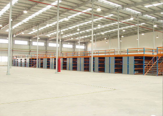 Mezzanine thép cấu trúc đa tầng, nền tảng Mezzanine lưu trữ hỗ trợ rack