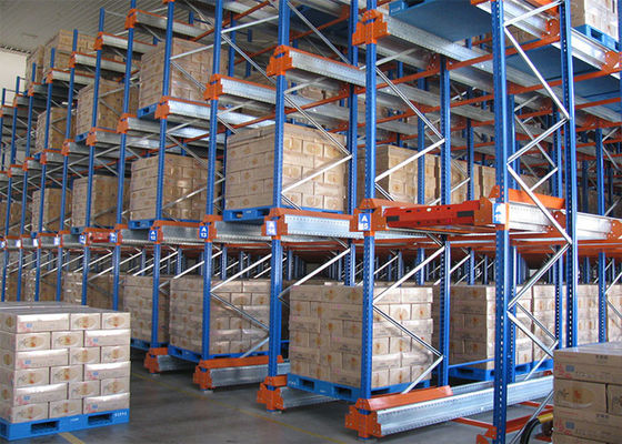 Orange / Blue Shuttle Pallet Racking Storage System, Selective Pallet Racking System (Hệ thống lưu trữ giá đỡ pallet chọn lọc)