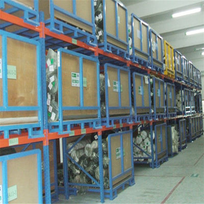 Q235 Lồng pallet xếp chồng lên nhau Các ngành công nghiệp Chất chứa kim loại lưới