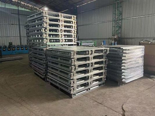 Lưu trữ Palet thép hạng nặng có thể xếp chồng lên nhau kích thước tiêu chuẩn Euro