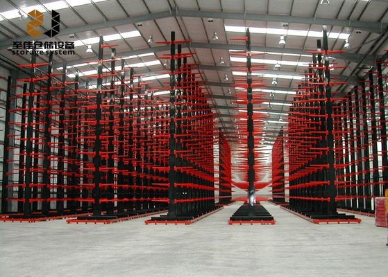 Hệ thống giá đỡ gỗ Cantilever Powder Coating Warehouse Nhà sản xuất giá đỡ Cantilever