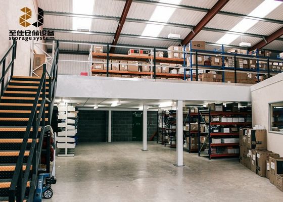 2 lớp xây dựng sàn mezzanine thép hạng nặng cấu trúc mezzanine kim loại