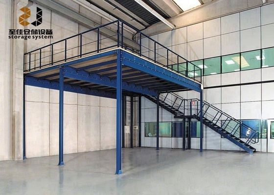 Cơ cấu thép an toàn sàn mezzanine công nghiệp, nền tảng lưu trữ mezzanine lắp ráp