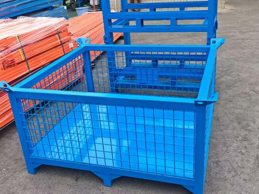 Lồng lưu trữ có thể xếp chồng không thể gập lại cho nhà kho